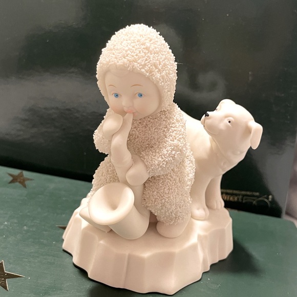 Department 56 Snowbabies “Jingle Bell Jazz” Vintage 2002 Figurine Dog Saxophone - Picture 1 of 13